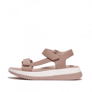 Beige Fitflop Surff Back Strap Women's Sandals | PH-7162ILEAS