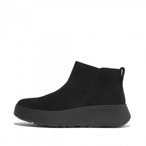 Black Fitflop F-Mode Women's Ankle Boots | PH-8761JGREP