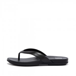 Black Fitflop Gracie Women's Flip Flops | PH-1254UJMQA