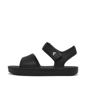 Black Fitflop Iqushion Eva Kids' Back-Strap Sandals | PH-5371DJUAN