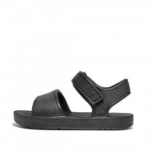 Black Fitflop Iqushion Eva Kids' Back-Strap Sandals | PH-8456BOZTA