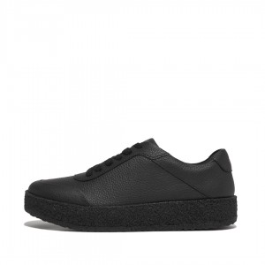 Black Fitflop Rally Women's Sneakers | PH-0627DSPKO