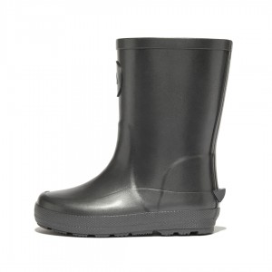 Black Fitflop Wonderwelly Welly Kids' Rubber Boots | PH-8246OFXJI