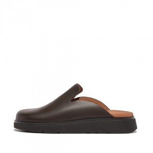 Brown Fitflop Gen-Ff Men's Mules | PH-4203PUSOW