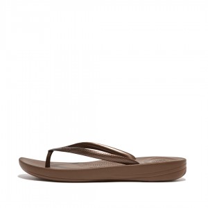 Brown Fitflop Iqushion Ergonomc Women's Flip Flops | PH-0176LCEHZ