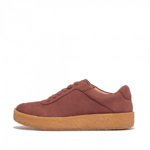 Brown Fitflop Rally Nubuck Women's Sneakers | PH-4019SOMFC