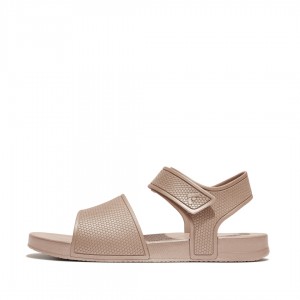 Gold Fitflop Iqushion Rubber Kids' Back-Strap Sandals | PH-9273ZSYTV