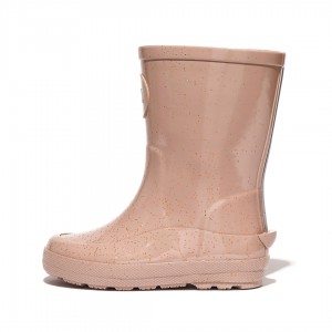 Gold Fitflop Wonderwelly Natural Rubber Mix Kids' Rain Boots | PH-3945WLGUV