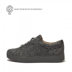 Grey Fitflop Rally Merino Wool Women's Sneakers | PH-0691RJZCH