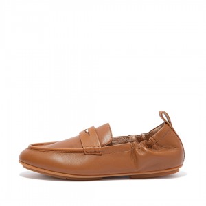 Light Brown Fitflop Allegro Women's Loafers | PH-0362TVYZR