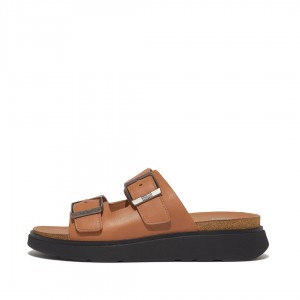 Light Brown Fitflop Gen-Ff Men's Slides | PH-4201XGLHW