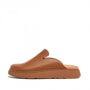 Light Brown Fitflop Gen Ff Women's Mules | PH-0687QPVWA