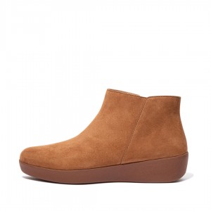 Light Brown Fitflop Sumi Women's Ankle Boots | PH-6283OJNWG