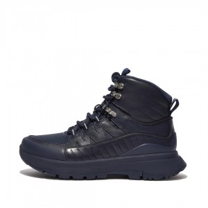 Navy Fitflop Neo-D-Hyker Women's Walking Boots | PH-1305UHLOM