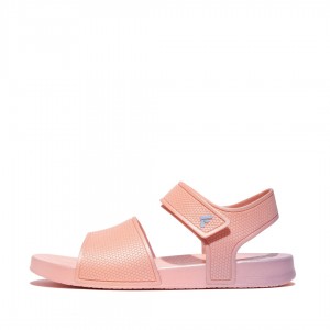 Pink Fitflop Iqushion Rubber Kids' Back-Strap Sandals | PH-1546PXQGZ