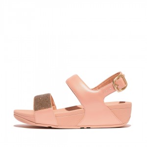 Pink Fitflop Lulu Microfibre Faux Leather (Pu) Women's Back-Strap Sandals | PH-6957YUABK