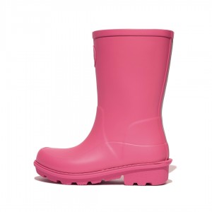 Pink Fitflop Wonderwelly Natural Mix Welly Kids' Rubber Boots | PH-8405QMPBT