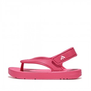 Red Fitflop Iqushion Eva Back Straps Kids' Flip Flops | PH-5420MRWDA