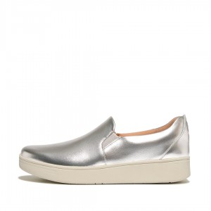 Silver Fitflop Rally Women's Sneakers | PH-2640ZFKAT