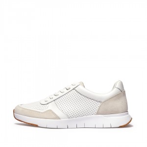 White Fitflop Anatomiflex Mix Men's Sneakers | PH-9640ZPORL