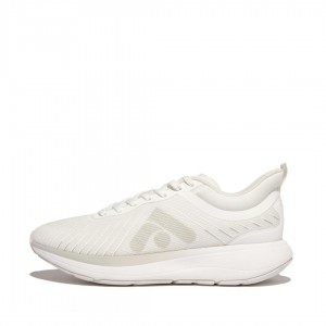 White Fitflop Ff-Runner Poly Pu Tpu Women's Sneakers | PH-8061DKXHC