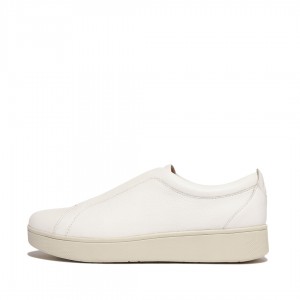 White Fitflop Rally Elastic Women's Sneakers | PH-9467ZCXUA