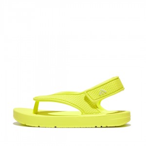 Yellow Fitflop Iqushion Eva Back Straps Kids' Flip Flops | PH-9428SUGLO