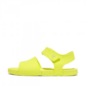 Yellow Fitflop Iqushion Rubber Kids' Back-Strap Sandals | PH-4193RKENZ