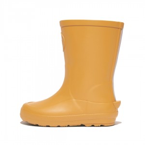 Yellow Fitflop Wonderwelly Natural Rubber Mix Kids' Rain Boots | PH-7692EPRBZ