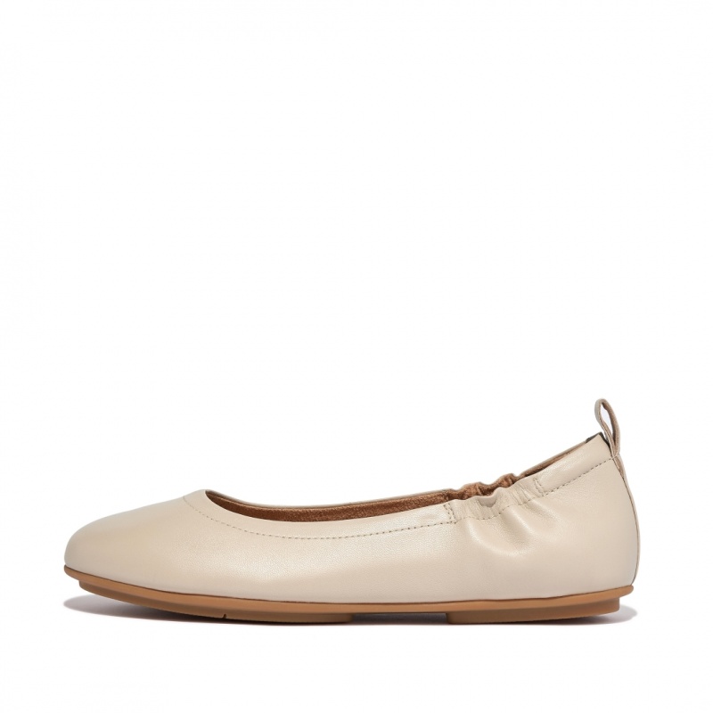 Beige Fitflop Allegro Soft Women\'s Ballet Flats | PH-9068IJPHT