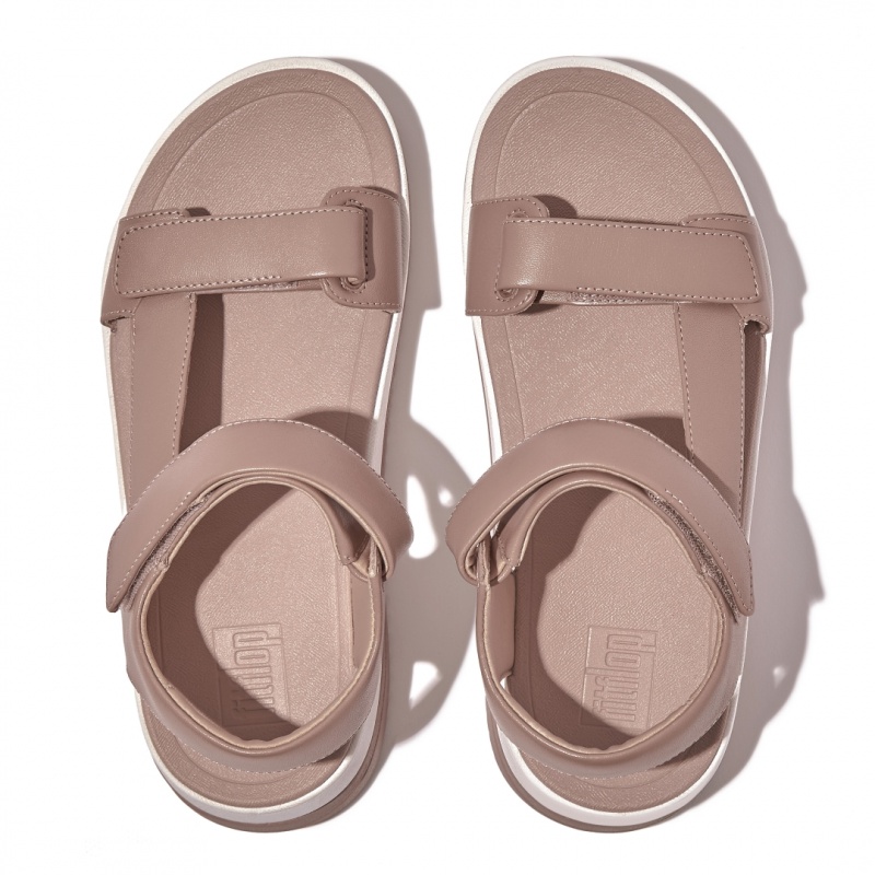 Beige Fitflop Surff Back Strap Women's Sandals | PH-7162ILEAS