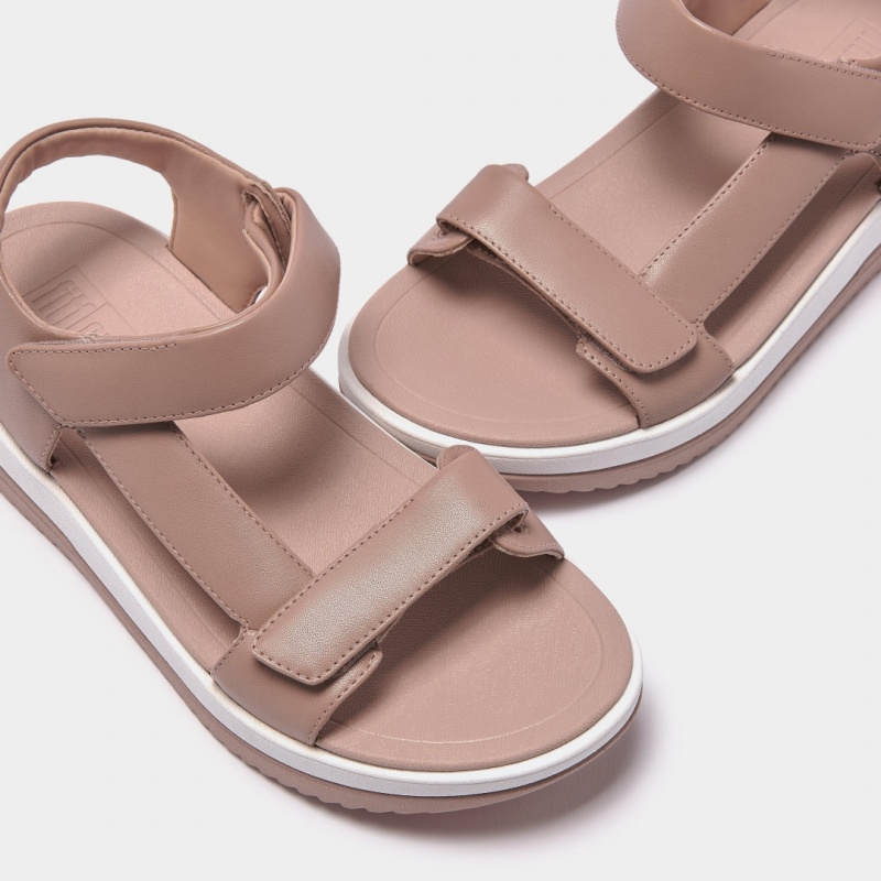 Beige Fitflop Surff Back Strap Women's Sandals | PH-7162ILEAS