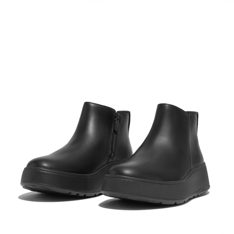 Black Fitflop F-Mode Women's Ankle Boots | PH-4829ROWMI