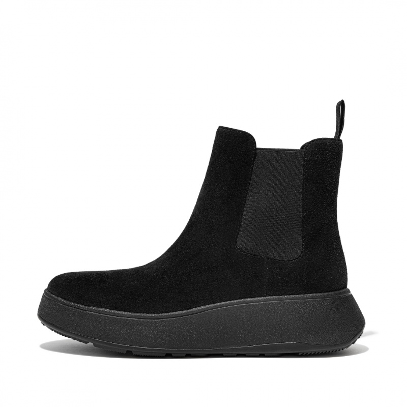 Black Fitflop F-Mode Women\'s Chelsea Boots | PH-9384YINXT