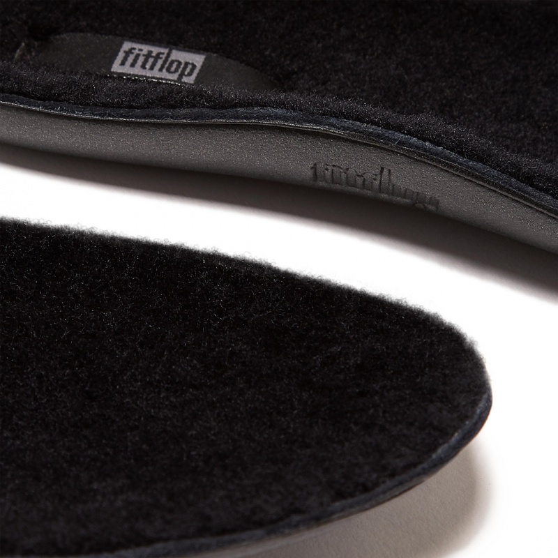 Black Fitflop F Mode Shearling Boots Women's Insoles | PH-9216XYMHQ