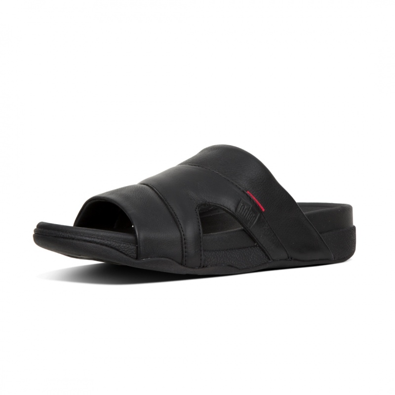 Black Fitflop Freeway Iii Men's Slides | PH-8423VJMAL