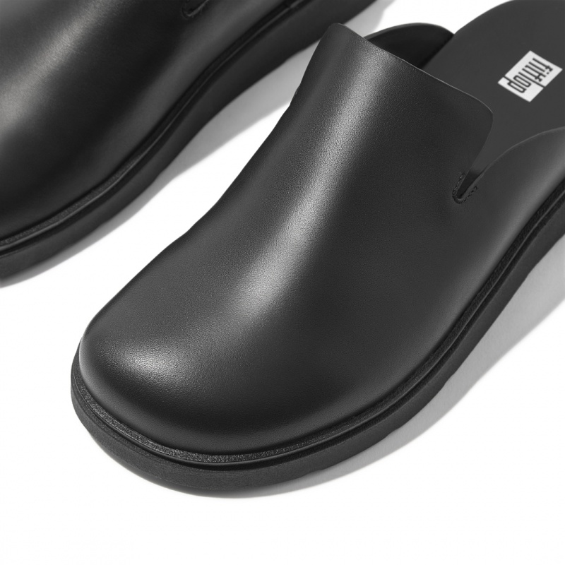 Black Fitflop Gen-Ff Men's Mules | PH-6821JLQSZ