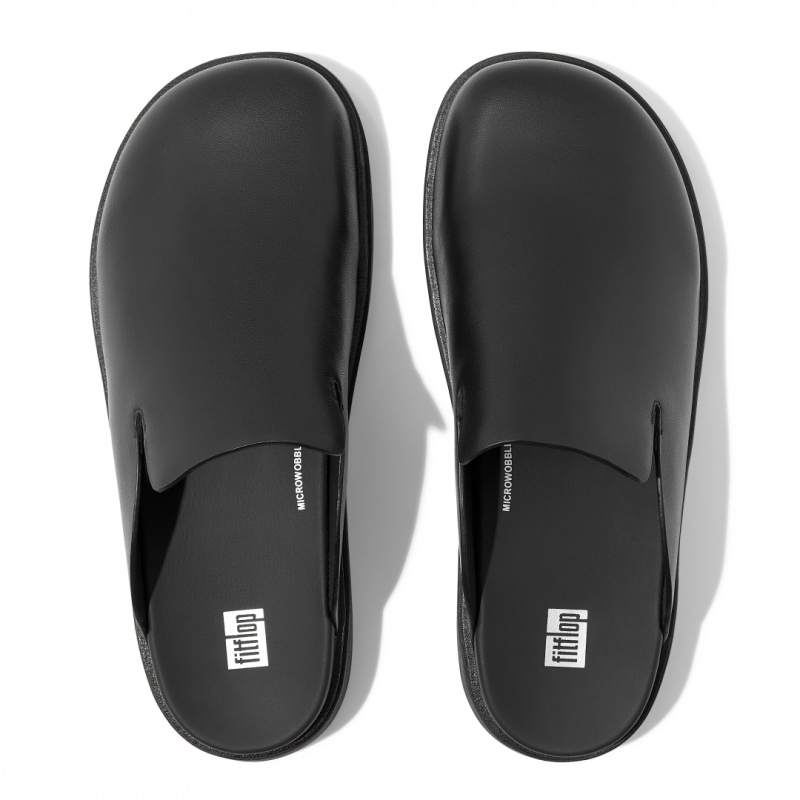 Black Fitflop Gen-Ff Men's Mules | PH-6821JLQSZ