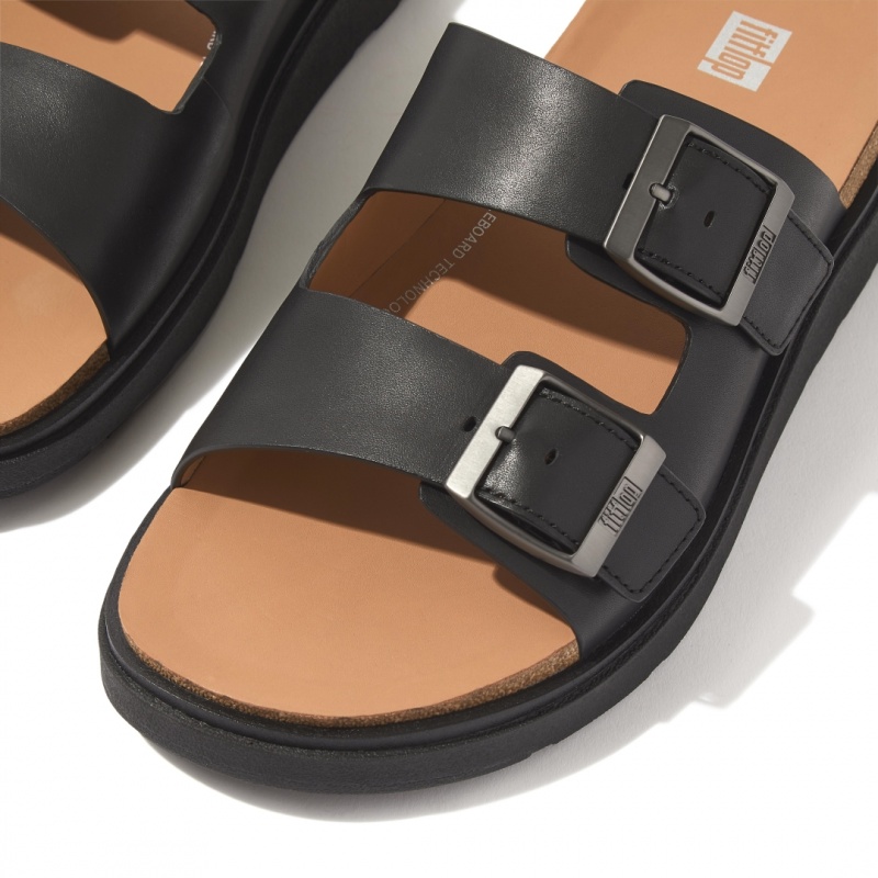 Black Fitflop Gen-Ff Men's Slides | PH-2531FXLOE