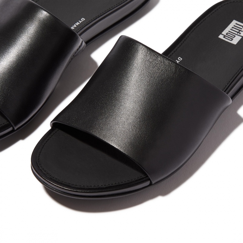 Black Fitflop Gracie Slides Women's Slides | PH-2094ZTYWA