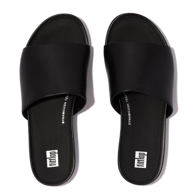 Black Fitflop Gracie Slides Women's Slides | PH-2094ZTYWA