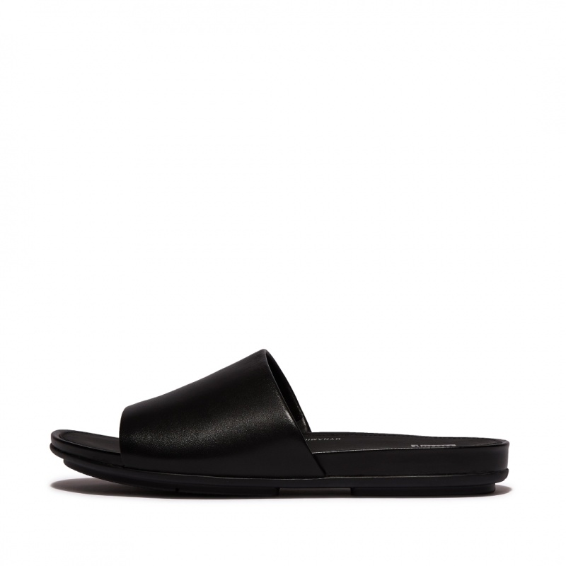 Black Fitflop Gracie Slides Women\'s Slides | PH-2094ZTYWA