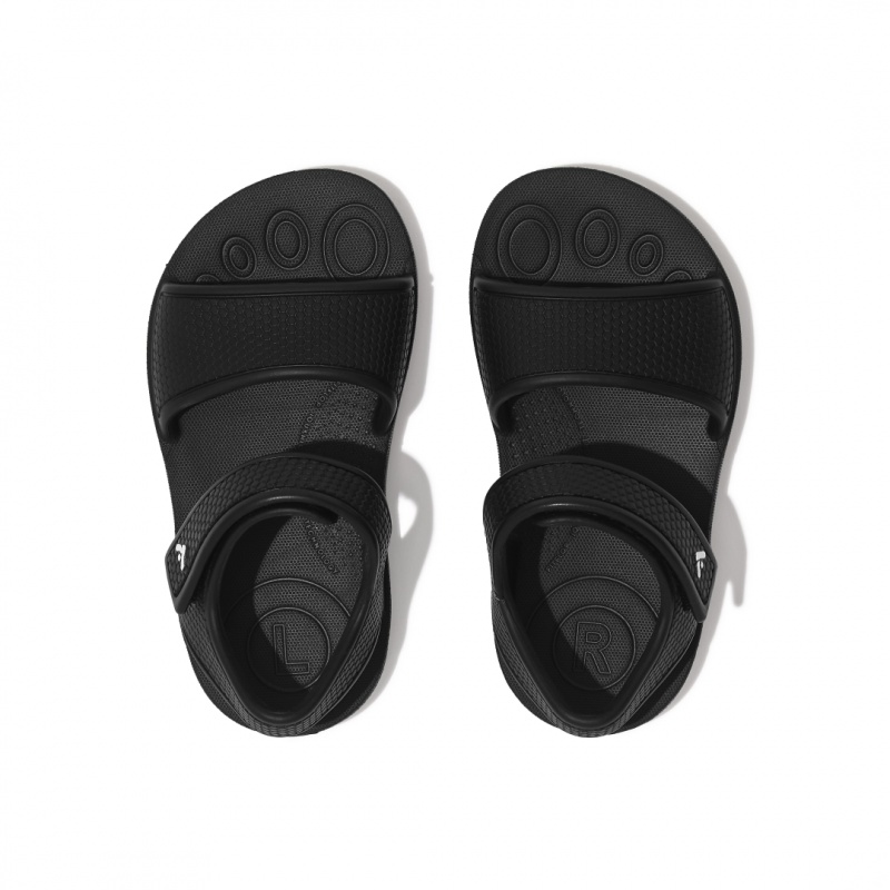 Black Fitflop Iqushion Eva Kids' Back-Strap Sandals | PH-5371DJUAN