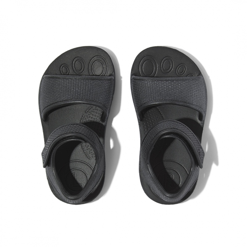 Black Fitflop Iqushion Eva Kids' Back-Strap Sandals | PH-8456BOZTA