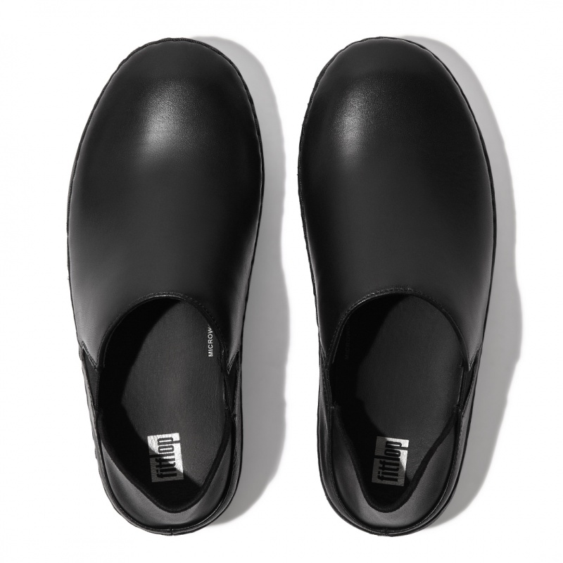 Black Fitflop Super Loafer Work Shoes Women's Slip Ons | PH-0419TBEGF