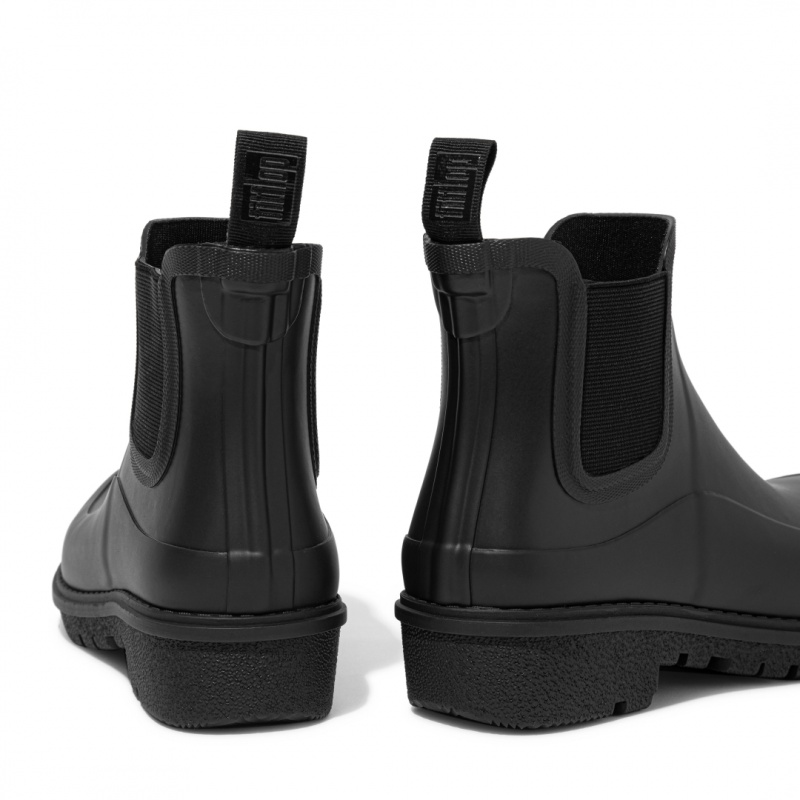 Black Fitflop Wonderwelly Chelsea Women's Rain Boots | PH-4627AYQPL