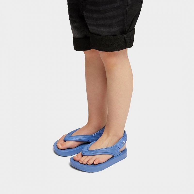 Blue Fitflop Iqushion Eva Back Straps Kids' Flip Flops | PH-9578IDOWY