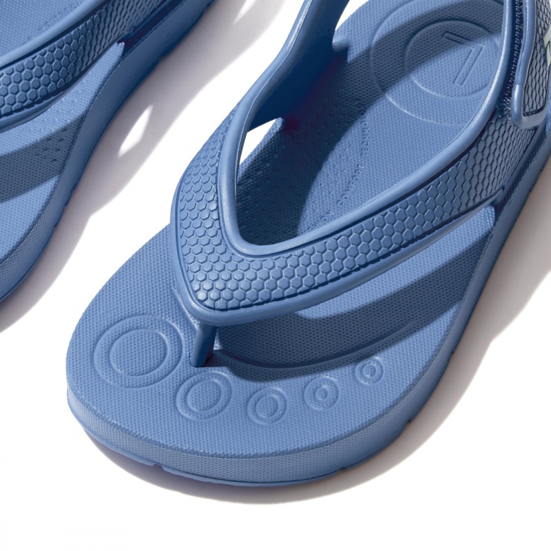 Blue Fitflop Iqushion Eva Back Straps Kids' Flip Flops | PH-9578IDOWY