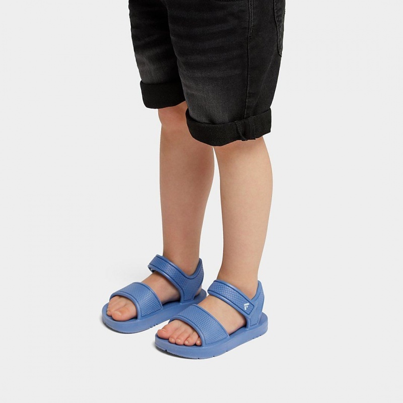 Blue Fitflop Iqushion Eva Kids' Back-Strap Sandals | PH-4072IOGZE