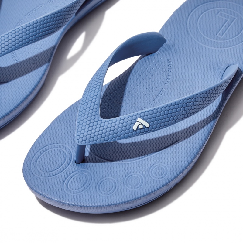 Blue Fitflop Iqushion Rubber Kids' Flip Flops | PH-3056RBMJY